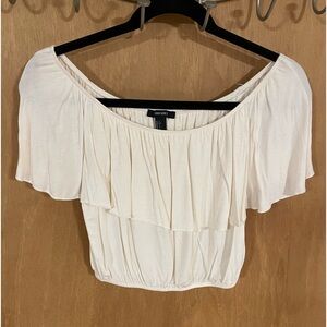 FOREVER 21 - off shoulder crop top